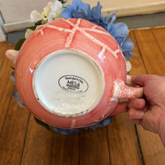 Blue and Orange Faux Floral Accents - Picture 2 of 6